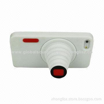 Fashionable Cute Silicone Mobile Phone Case for iPhone with Different Colors and Styles Welcomed
